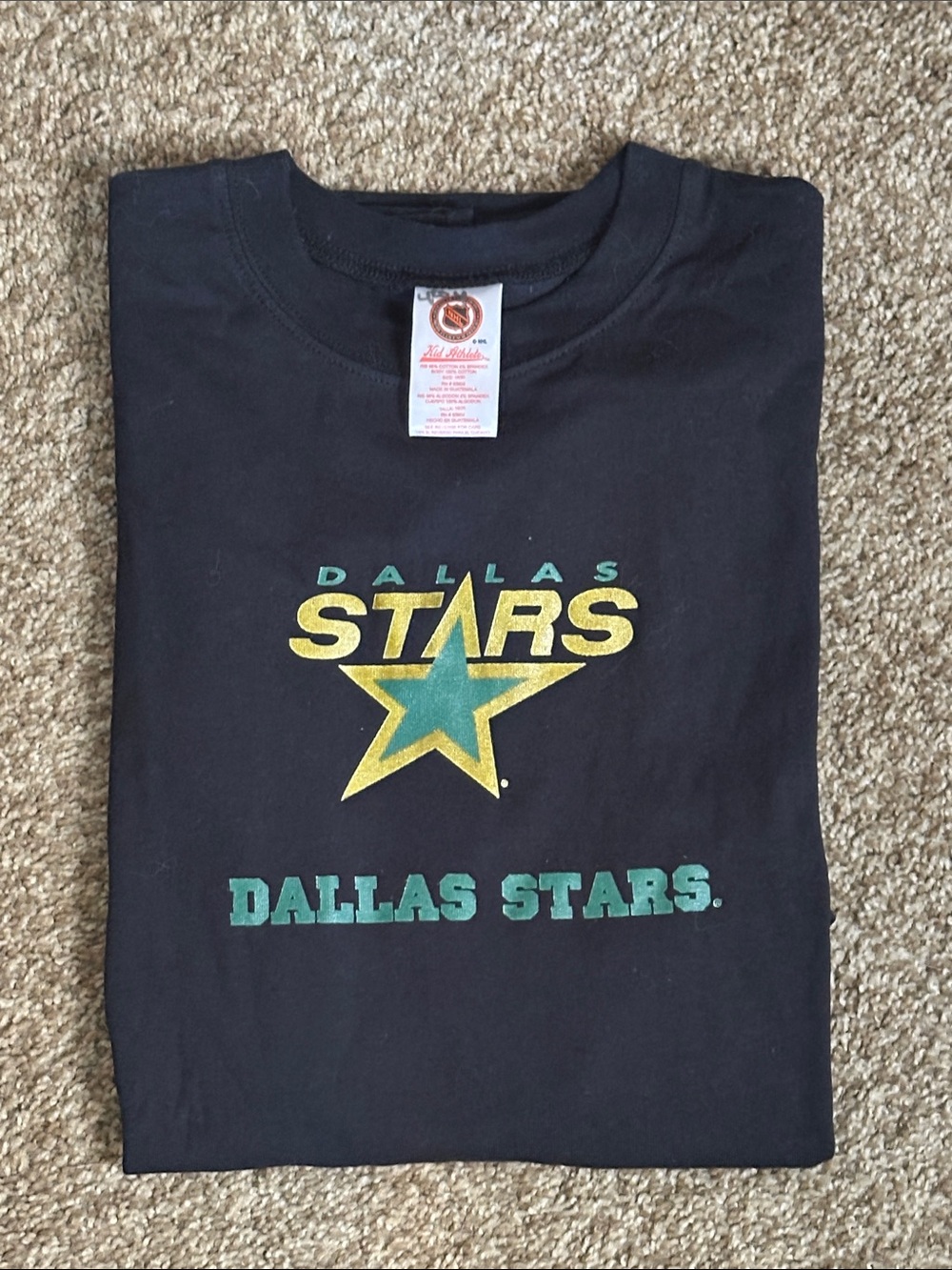 NWT Vintage Black Dallas Stars NHL Hockey T-shirt